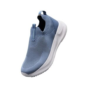 Neeman's Flex Rib Slip on Men Casual Shoes | Breathable Rib-Knit Upper, Cushioned PU Footbed, Lightweight EVA Rubber Sole, Everyday Comfort